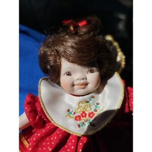 Pauline Bjonness Jacobsen‎ Porcelain Doll 7" ANGEL Wings Paulinette Artist Dolls